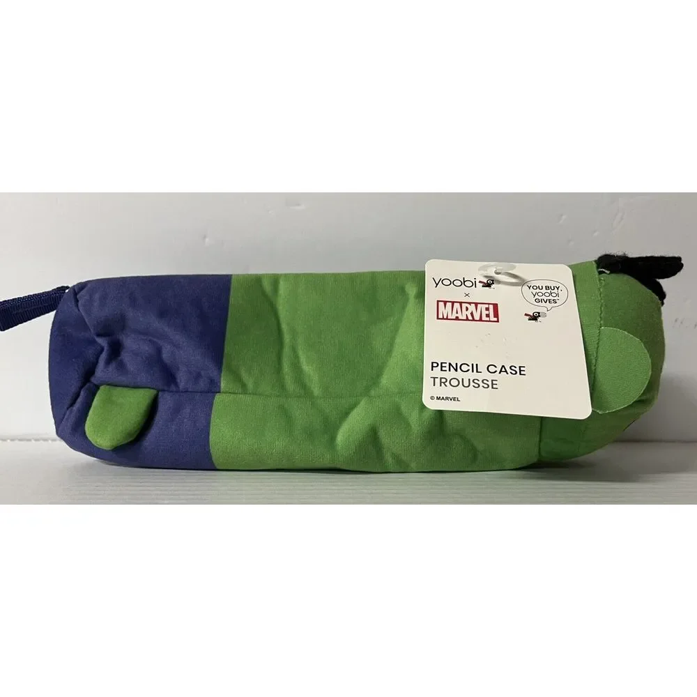 Yoobi Pencil‎ Case Kids OS Green New Marvel Hulk Plush Character Zipper Pouch